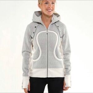 Lululemon Rare Special Edition Scuba Hoodie in Ghost Herringbone